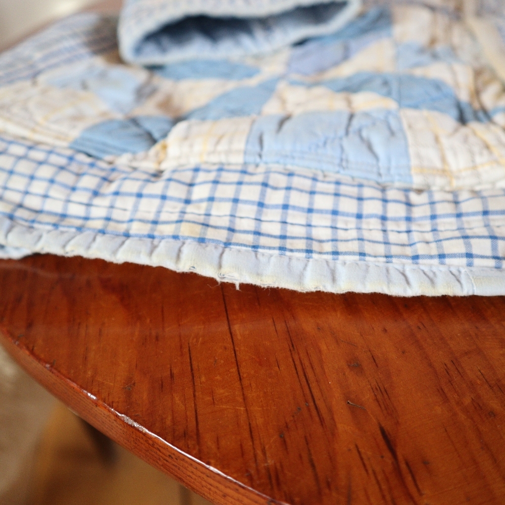 Upcycled vintage quilt chore coat handmade patchwork barn jacket - Picture 10 of 14